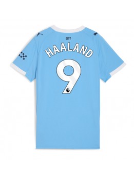Billige Manchester City Erling Haaland #9 Hjemmedrakt Dame 2025-26 Kortermet